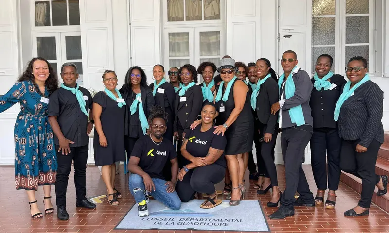 Équipe Kiwol au Conseil départemental de la Guadeloupe